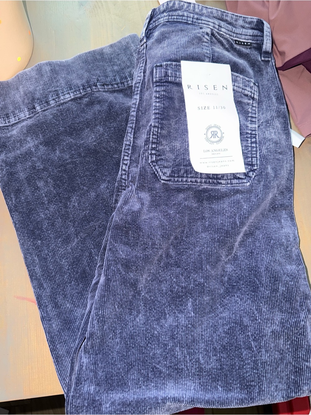 Risen Corduroy Jeans - Navy women’s
